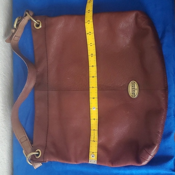 Women’s Fossil Long Live Vintage Leather Explorer Hobo Bag - Picture 3 of 12